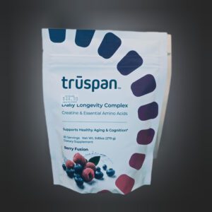 Truspan Daily Longevity Powder Berry Fusion 9.85 Oz